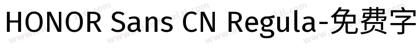 HONOR Sans CN Regula字体转换